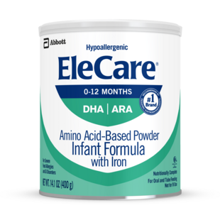EleCare for Infants, Hypoallergenic Amino Acid-Based Infant Formula with Iron, 14.1 oz Can