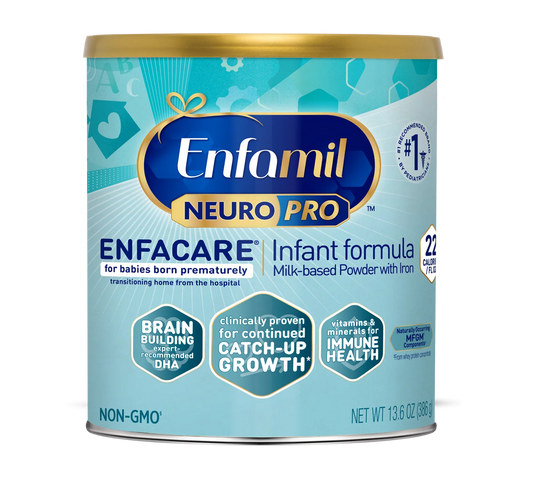 Enfamil NeuroPro EnfaCare Premature Infant Formula Powder 13.6 oz post NICU catch up growth MFGM DHA extra calories preemie formula