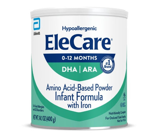 EleCare for Infants, Hypoallergenic Amino Acid-Based Infant Formula with Iron, 14.1 oz Can