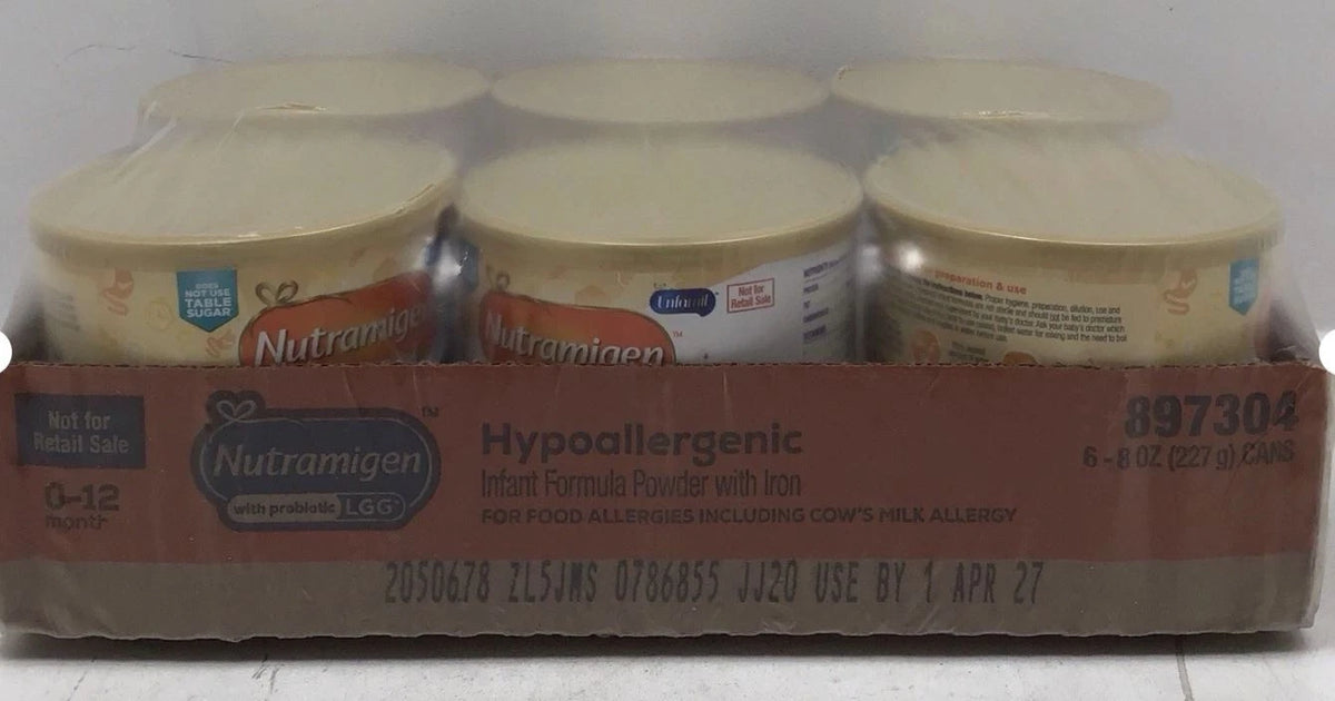 Nutramigen with Probiotic LGG® Hypoallergenic Infant Formula 6 pack 8 oz cans